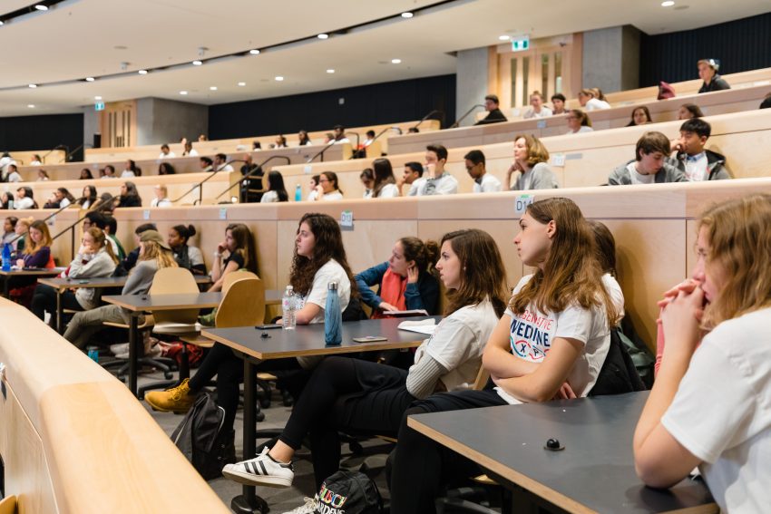 High school students and their teachers from across the Toronto area attending the Medicine by Design’s second annual Regenerative Medicine Expo