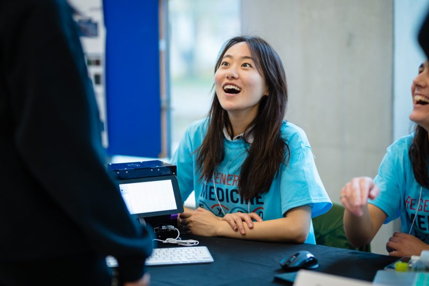 High school students and their teachers from across the Toronto area attending the Medicine by Design’s second annual Regenerative Medicine Expo