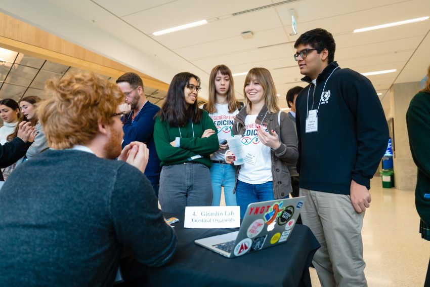 High school students and their teachers from across the Toronto area attending the Medicine by Design’s second annual Regenerative Medicine Expo