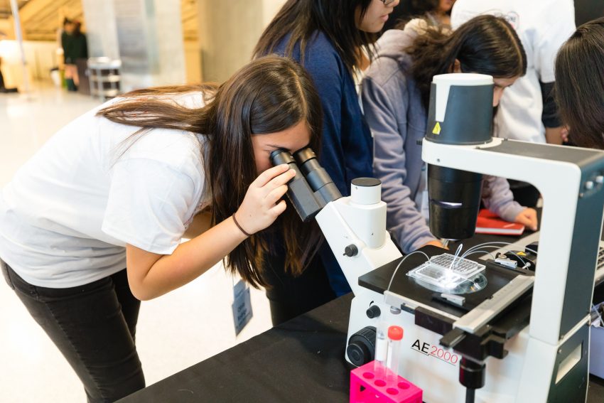 High school students and their teachers from across the Toronto area attending the Medicine by Design’s second annual Regenerative Medicine Expo