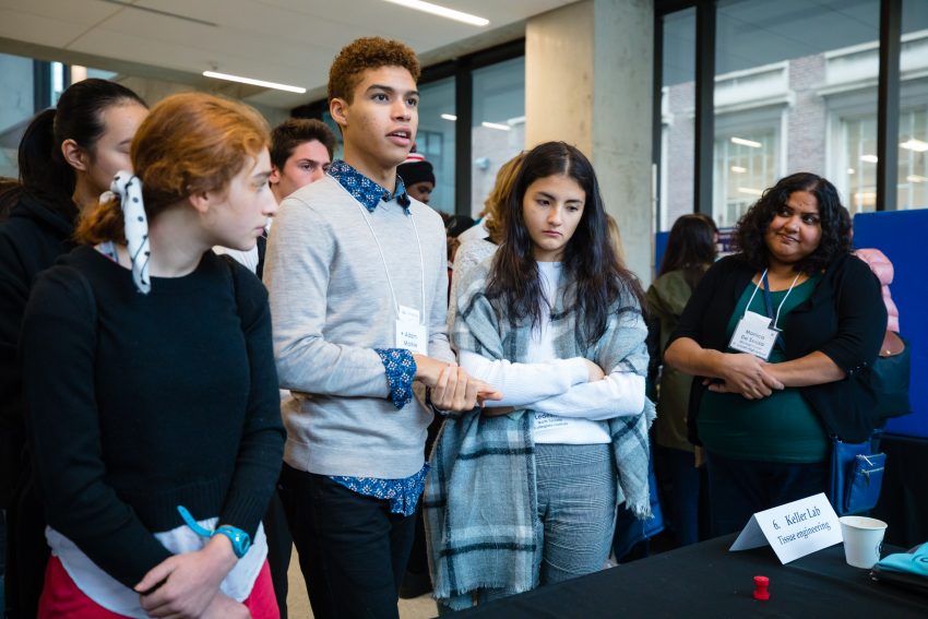 High school students and their teachers from across the Toronto area attending the Medicine by Design’s second annual Regenerative Medicine Expo