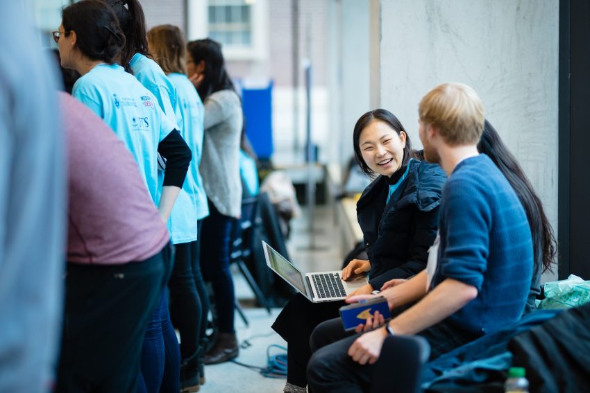 High school students and their teachers from across the Toronto area attending the Medicine by Design’s second annual Regenerative Medicine Expo