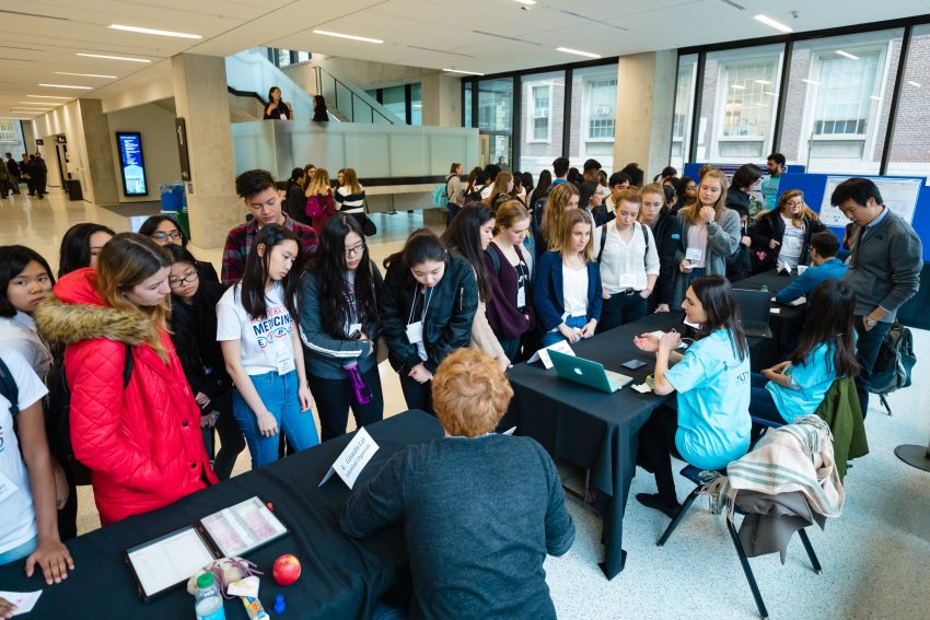 High school students and their teachers from across the Toronto area attending the Medicine by Design’s second annual Regenerative Medicine Expo