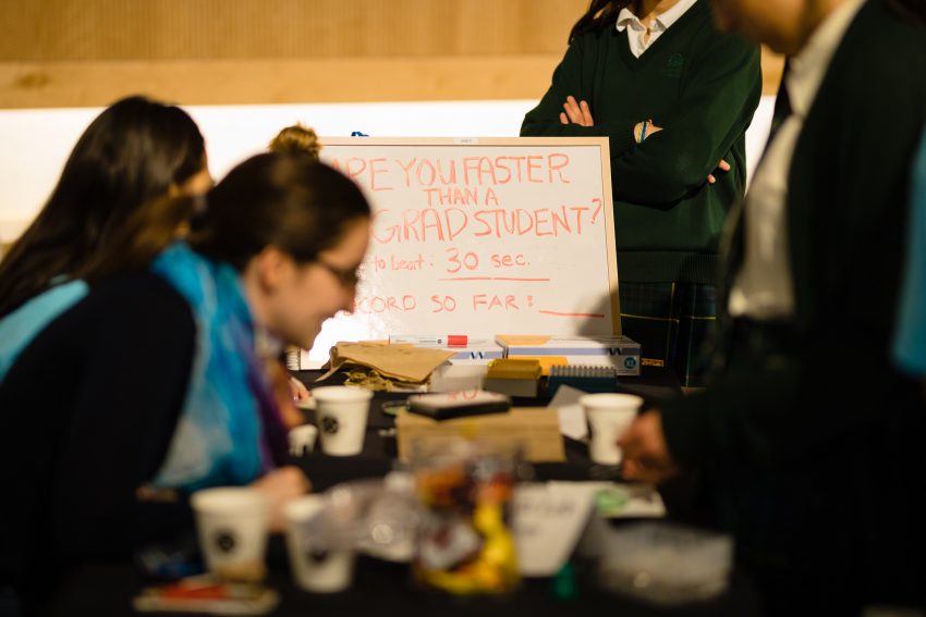 High school students and their teachers from across the Toronto area attending the Medicine by Design’s second annual Regenerative Medicine Expo